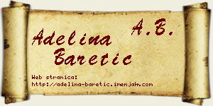 Adelina Baretić vizit kartica